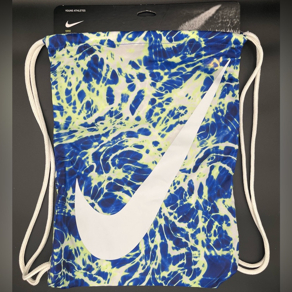 Nike Youth drawstring bag tie dye blue/green/yellow